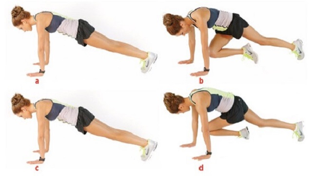 động tác cardio giảm cân chạy bộ nâng cao gối