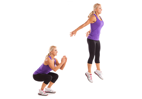 bài tập hiit - jump squats