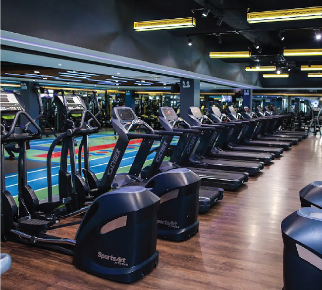 Không gian phòng tập gym Fit24