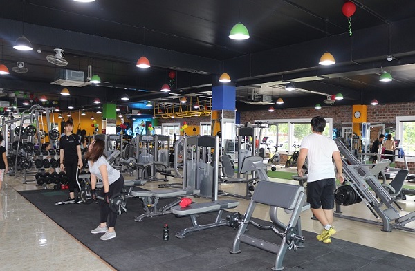 Không gian tập luyện tại Gym iSport