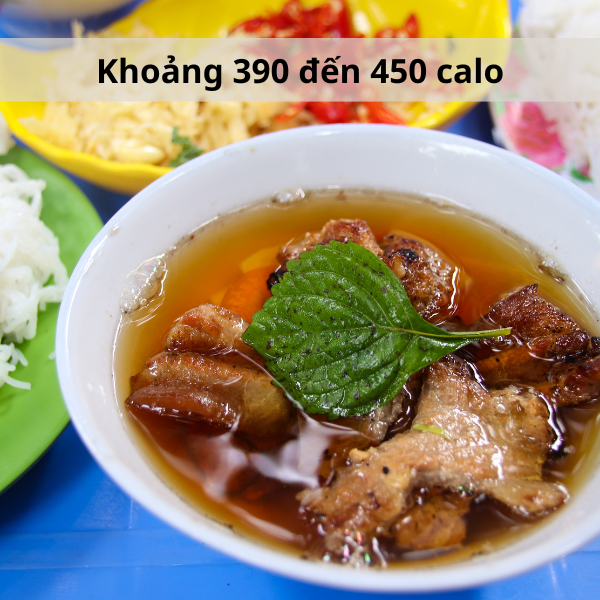 Bún chả bao nhiêu calo?