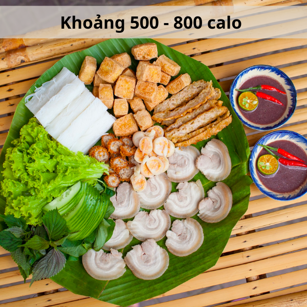 Bún đậu mắm tôm bao nhiêu calo?