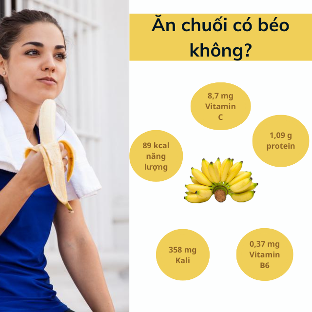 Ăn chuối không gây béo mà còn giúp giảm cân hiệu quả